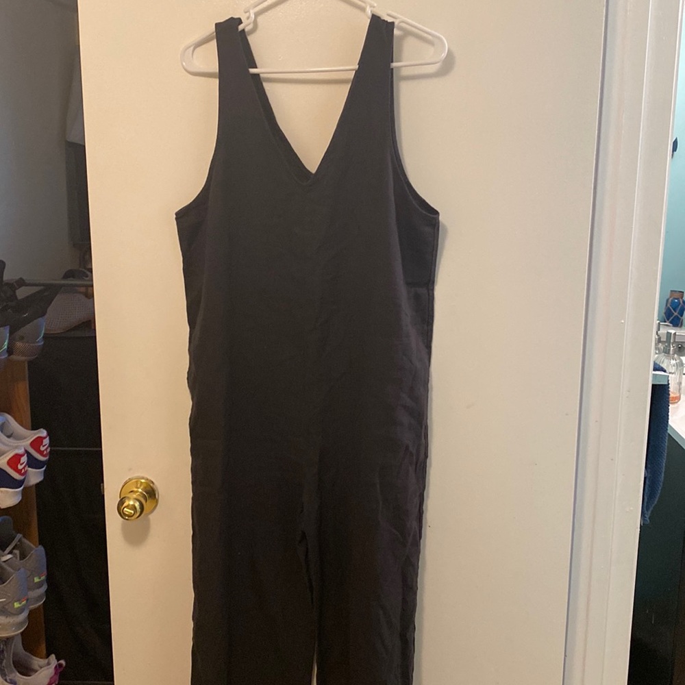 Black overalls